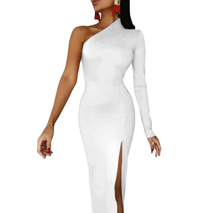 Half Sleeve Slit Dress