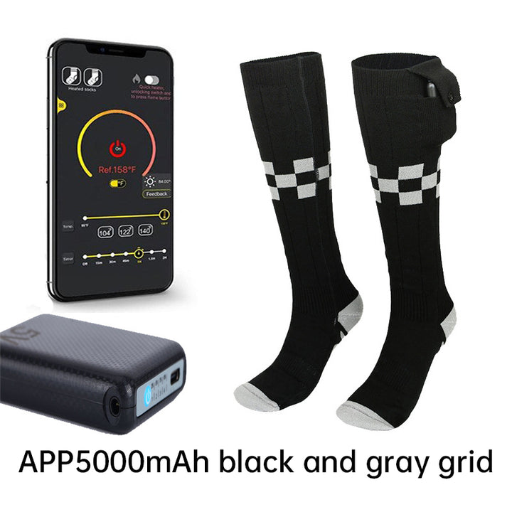 Heated Socks APP Remote Control Rechargeable TElectric Heating