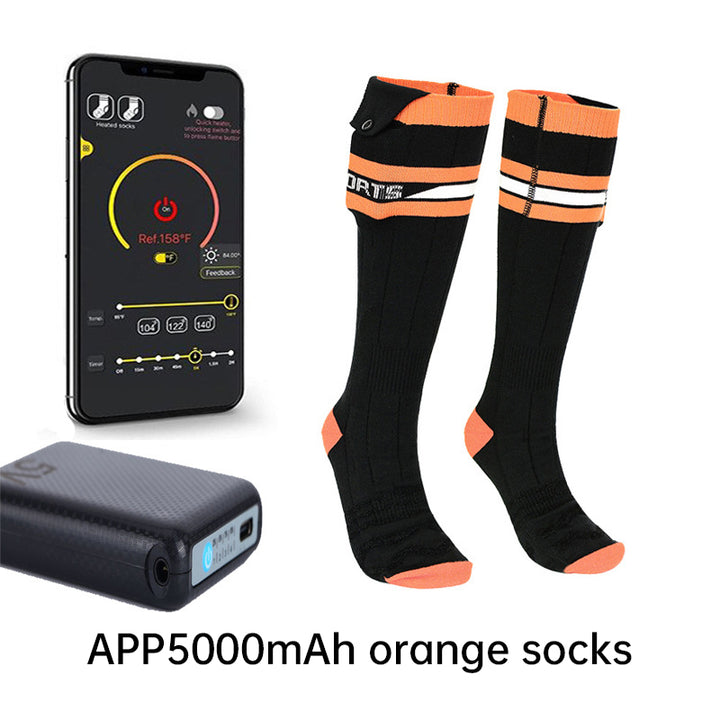 Heated Socks APP Remote Control Rechargeable TElectric Heating